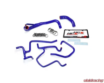 HPS Blue Reinforced Silicone Radiator + Heater Hose Kit Coolant for Dodge 11-18 Charger 5.7L V8 Pursuit - 57-1646-BLUE