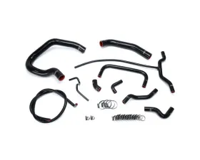 HPS Reinforced Black Silicone Radiator + Heater Hose Kit Coolant for Ford 04-11 Ranger 4.0L V6