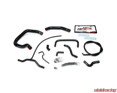 HPS Reinforced Black Silicone Radiator + Heater Hose Kit Coolant for Ford 04-11 Ranger 4.0L V6 - 57-1661-BLK