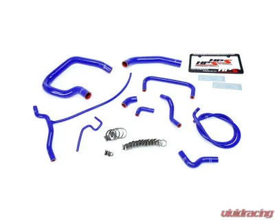 HPS Reinforced Blue Silicone Radiator + Heater Hose Kit Coolant for Ford 04-11 Ranger 4.0L V6 - 57-1661-BLUE