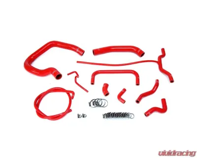 HPS Reinforced Red Silicone Radiator + Heater Hose Kit Coolant for Ford 04-11 Ranger 4.0L V6 - 57-1661-RED