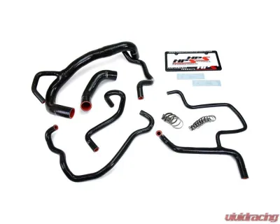 HPS Black Silicone Radiator Heater Coolant Hose Kit Dodge Challenger 2015-2018 - 57-1675-BLK
