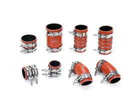 HPS High Temp Aramid Reinforced Silicone Intercooler Hose Boots Kit F-150 3.5L Ecoboost Twin Turbo 2015-2020