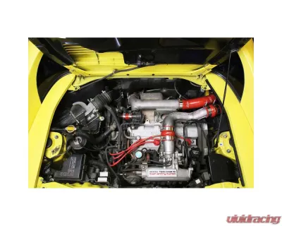 HPS Performance Products Red High Temp Silicone Intercooler Hose Boots Kit for 1991-1995 Toyota MR2 2.0L Turbo - 57-1711-RED