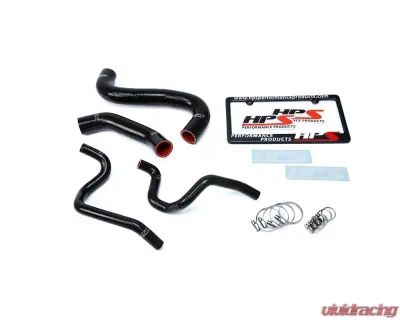 HPS Black Reinforced Silicone Radiator + Heater Hose Kit for Subaru 2002 Impreza 2.5L Non Turbo Left Hand Drive - 57-1731-BLK