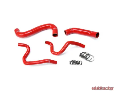 HPS Red Reinforced Silicone Radiator + Heater Hose Kit for Subaru 2002 Impreza 2.5L Non Turbo Left Hand Drive - 57-1731-RED