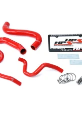 HPS Red Reinforced Silicone Radiator + Heater Hose Kit for Subaru 2002 Impreza 2.5L Non Turbo Left Hand Drive                                     - 57-1731-RED - Image 2