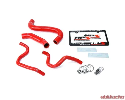 HPS Red Reinforced Silicone Radiator + Heater Hose Kit for Subaru 2002 Impreza 2.5L Non Turbo Left Hand Drive - 57-1731-RED