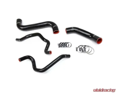 HPS Black Reinforced Silicone Radiator + Heater Hose Kit for Subaru 2003 Impreza 2.5L Non Turbo Left Hand Drive - 57-1732-BLK