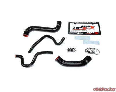 HPS Black Reinforced Silicone Radiator + Heater Hose Kit for Subaru 2003 Impreza 2.5L Non Turbo Left Hand Drive - 57-1732-BLK