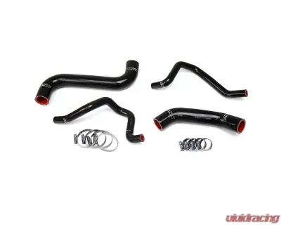 HPS Black Reinforced Silicone Radiator + Heater Hose Kit for Subaru 2004-2005 Impreza 2.5L Non Turbo Left Hand Drive - 57-1733-BLK