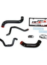 HPS Black Reinforced Silicone Radiator + Heater Hose Kit for Subaru 2006-2007 Impreza 2.5L Non Turbo Left Hand Drive                                     - 57-1734-BLK - Image 2