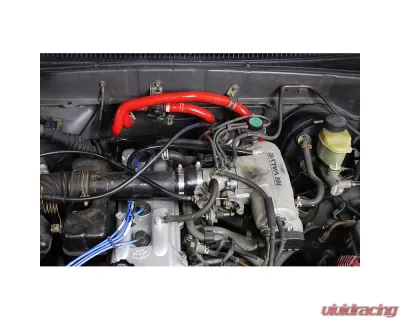 HPS Performance Products Red Silicone Heater Hose Kit for 95-04 Toyota Tacoma 2.4L & 2.7L 4Cyl - 57-1746H-RED