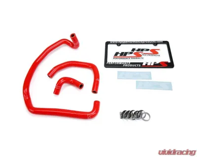 HPS Performance Products Red Silicone Heater Hose Kit for 95-04 Toyota Tacoma 2.4L & 2.7L 4Cyl - 57-1746H-RED