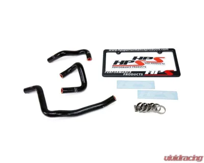 HPS Black Silicone OEM Replacement Engine Oil Cooler Coolant Hose Kit Nissan 350Z 2003-2006 - 57-1748-BLK
