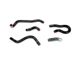 HPS Performance Products Black 3-Ply Silicone Heater Coolant Hose Kit for Honda Civic 1992-1995