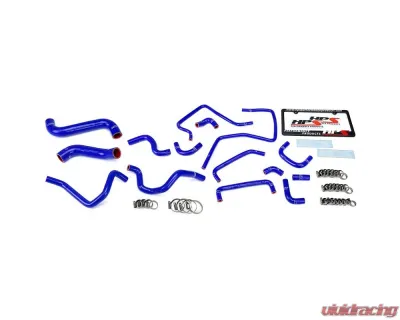 HPS Performance Products Blue Silicone Radiator Heater Hose Kit 15pcs for Subaru Impreza WRX 2005 - 57-1814-BLUE