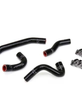 HPS Performance Products Black 3-Ply Silicone Radiator Hose Kit for Husqvarna Svartpilen 401 2018-2020                                     - 57-1824-BLK - Image 3