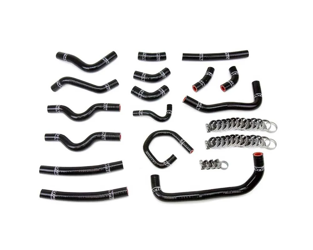 HPS Reinforced Silicone Heater Hose Kit Complete Set (Black) Lexus | Toyota 1998-2002 - 57-1913-BLK