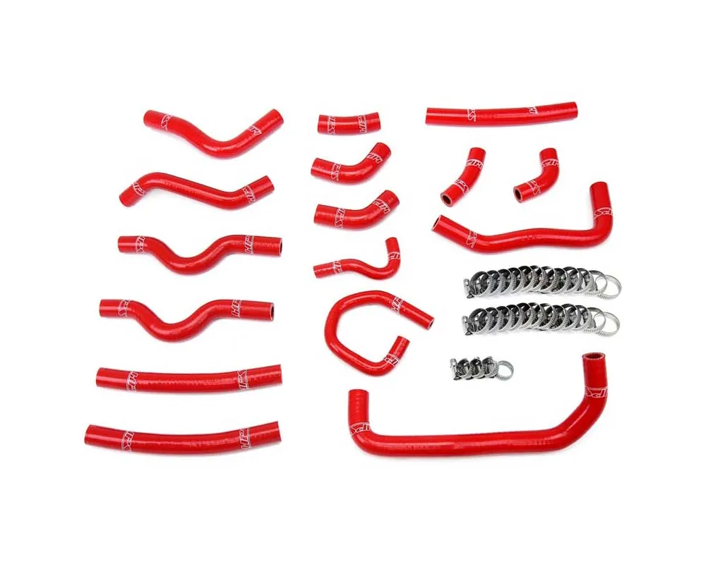 HPS Reinforced Silicone Heater Hose Kit Complete Set (Red) Lexus | Toyota 1998-2002 - 57-1913-RED