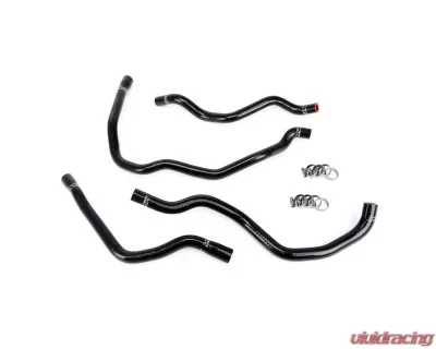 HPS Black Silicone Heater Hose Kit BMW 323i 2.5L M52TU/M54 (E46) 2000 - 57-1937-BLK