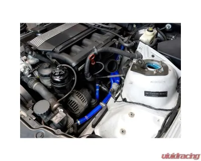 HPS Blue Silicone Heater Hose Kit BMW 323i 2.5L M52TU/M54 (E46) 2000 - 57-1937-BLUE