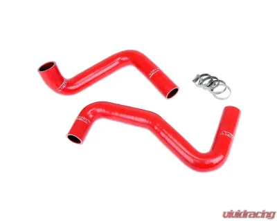 HPS Performance Products Red Silicone Coolant Hose Kit for Nissan 240SX S13/S14/S15 LS Swap 1989-1998 - 57-1956-RED