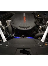 HPS Blue Silicone Breather Hose Kit Kia Stinger | Genesis G90 3.3L V6 Twin Turbo 2017-2022                                     - 57-2045-BLUE - Image 2