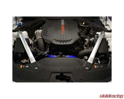 HPS Blue Silicone Breather Hose Kit Kia Stinger | Genesis G90 3.3L V6 Twin Turbo 2017-2022 - 57-2045-BLUE