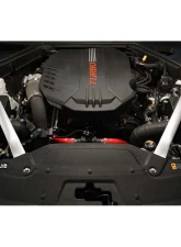 HPS Red Silicone Breather Hose Kit Kia Stinger | Genesis G90 3.3L V6 Twin Turbo 2017-2022                                     - 57-2045-RED - Image 2