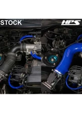 HPS Performance Black Silicone Air Intake Hose Kit for 1993-1996 Toyota Supra 3.0L Non Turbo 2JZ-GE                                     - 57-2051-BLK - Image 3