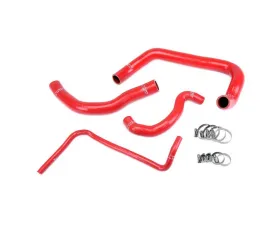 HPS Performance Products Red Silicone Radiator Hose Kit for Volkswagen GTI 2.0L Turbo 2015-2017