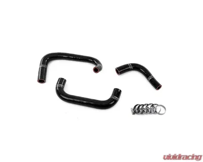 HPS Performance 3-ply reinforced oil-resistant silicone direct replacement breather hoses. - 57-2100-BLK