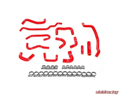 HPS Silicone Ancillary Coolant Hose Kit Subaru Impreza WRX 2.5L Turbo Manual Trans 2008-2014 - 57-2131A-RED