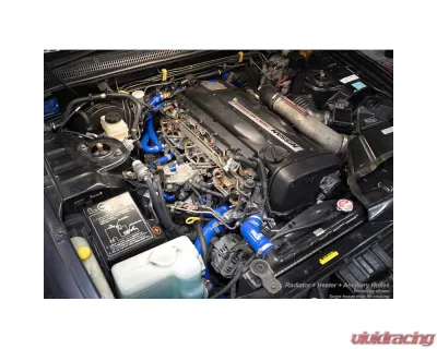 HPS Performance Products Black Silicone Radiator Heater Hose Kit for Nissan Skyline GT-R R33 RB26DETT 1995-1998 - 57-2135-BLK
