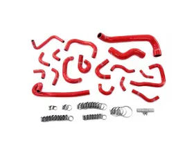 HPS Red Radiator | Heater | Ancillary | Breather Silicone Hose Kit Nissan Skyline GT-R R33 RB26DETT 1995-1998