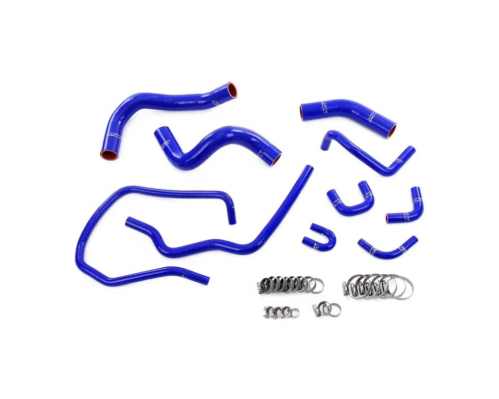 HPS Blue Silicone Radiator, By-pass, Throttle Body Coolant Hoses Nissan Titan 5.6L V8 2004-2015 - 57-2167-BLUE