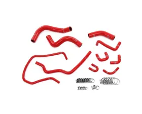 HPS Red Silicone Radiator, By-pass, Throttle Body Coolant Hoses Nissan Titan 5.6L V8 2004-2015