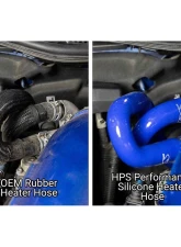 HPS Reinforced Silicone Heater Hose Kit Blue Lexus IS350 3.5L V6 2007-2011                                     - 57-2183-BLUE - Image 2