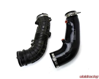 HPS Black Reinforced Silicone Post MAF Air Intake Hose Kit for Honda 06-09 S2000 AP2 2.2L F22 - 57-3004-BLK