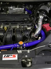 HPS Black Shortram Air Intake + Heat Shield for 08-14 Mitsubishi Lancer 2.0L 2.4L NonTurbo w/ EGR Tube                                     - 827-162WB - Image 3