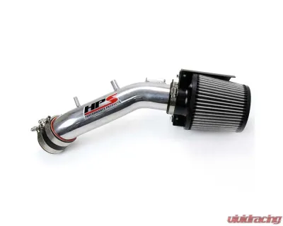 HPS Performance Cold Air Intake Kit 03-07 Honda Accord 2.4L with MAF Sensor SULEV, Includes Heat Shield, Polish - 827-173P