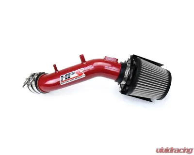 HPS Performance Cold Air Intake Kit 03-07 Honda Accord 2.4L with MAF Sensor SULEV, Includes Heat Shield, Red - 827-173R