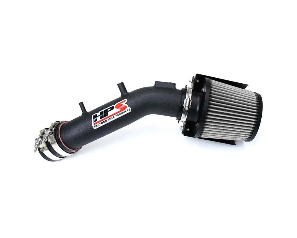 HPS Performance Cold Air Intake Kit 03-07 Honda Accord 2.4L with MAF Sensor SULEV, Includes Heat Shield, Black - 827-173WB