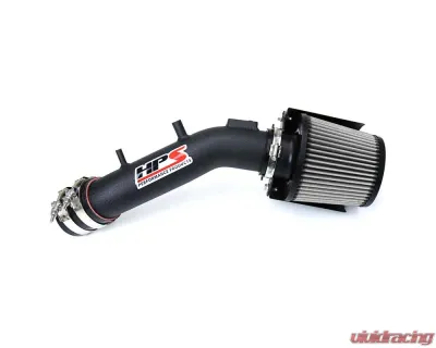 HPS Performance Cold Air Intake Kit 03-07 Honda Accord 2.4L with MAF Sensor SULEV, Includes Heat Shield, Black - 827-173WB