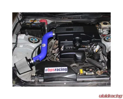 HPS Performance Short Ram Air Intake Kit w/ Heat Shield (Blue) Lexus GS300 3.0L 2001-2005 - 827-260BL
