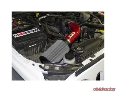 HPS Performance Shortram Air Intake Kit 07-11 Jeep Wrangler 3.8L V6, Red - 827-300R