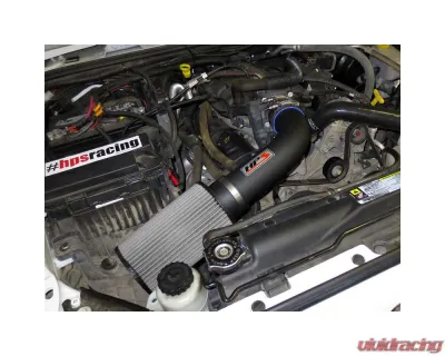 HPS Performance Shortram Air Intake Kit 07-11 Jeep Wrangler 3.8L V6, Black - 827-300WB