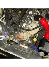 HPS Performance Shortram Air Intake Kit 91-01 Jeep Cherokee 4.0L I6, Includes Heat Shield, Red                                     - 827-301R - Image 2