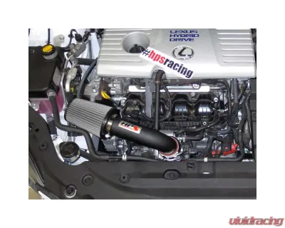 HPS Performance 827 Series Black Shortram Air Intake for 2011-2017 Lexus CT200h - 827-502WB